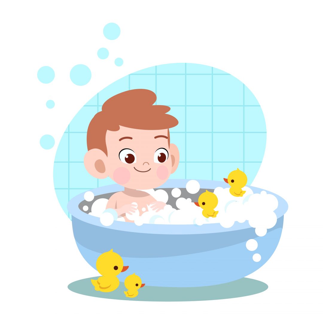детские картинки ванна